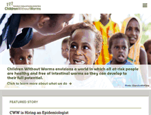 Tablet Screenshot of childrenwithoutworms.org